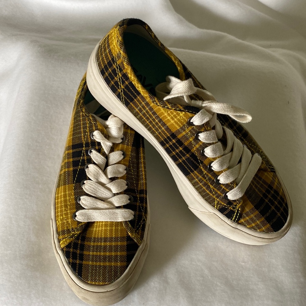 Plaid platform SeeVee Monterey Sun Valley sneakers size 7